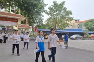Thí sinh thi tốt nghiệp THPT năm 2026. Ảnh: Hiếu Nguyễn.