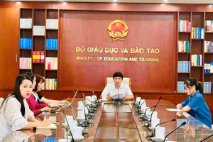Quang cảnh khai mạc tập huấn tại Bộ GD&ĐT.