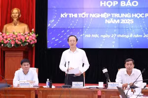Bộ GD&ĐT họp báo về Kỳ thi tốt nghiệp THPT năm 2025.