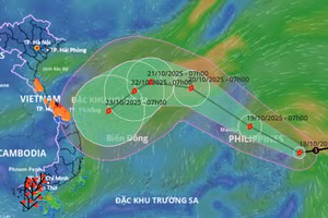 Bão Fengshen đi vào vùng biển phía Đông khu vực Bắc Biển Đông và trở thành cơn bão số 12 trong năm 2025.