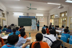 Học sinh Trường THCS Đống Đa (Hà Nội).