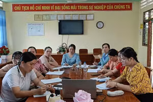 Trường học trên địa bàn xã Đốc Binh Kiều triển khai công tác phổ cập giáo dục, xóa mù chữ.