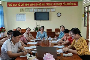 Trường học trên địa bàn xã Đốc Binh Kiều triển khai công tác phổ cập giáo dục, xóa mù chữ.