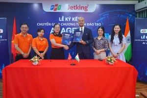 Tập đoàn FPT ký kết hợp tác chiến lược với Học viện Jetking (Ấn Độ) nhằm chuyển giao chương trình đào tạo AI Agent. 