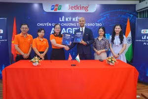 Tập đoàn FPT ký kết hợp tác chiến lược với Học viện Jetking (Ấn Độ) nhằm chuyển giao chương trình đào tạo AI Agent. 