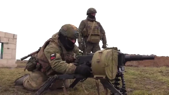 Binh sĩ Nga trên chiến trường.