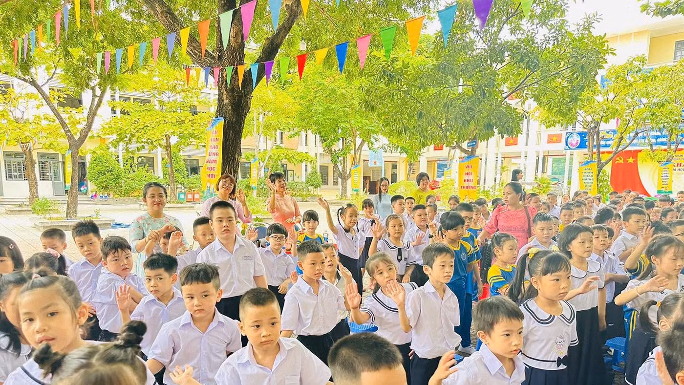 Học sinh Trường Tiểu học Võ Thị Sáu (phường Hải Châu, TP Đà Nẵng). Ảnh: NTCC