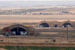 Căn cứ không quân Abu al-Duhur ở Tây Bắc Syria.