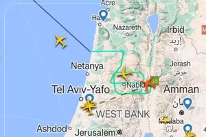 Israel đóng cửa không phận trên khu vực phía bắc đất nước hôm 21/9/2024.