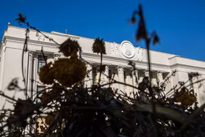 Trụ sở Bộ Quốc phòng Ukraine ở thủ đô Kiev.
