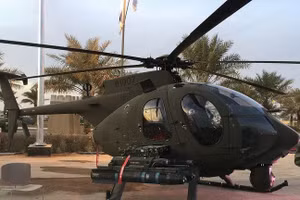 Máy bay trực thăng AH-6i của Lực lượng Vệ binh Quốc gia Saudi Arabia.