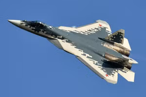 Máy bay chiến đấu tàng hình Su-57 của Nga.