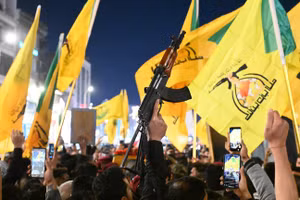 Các chiến binh Kataib Hezbollah tại Basra, Iraq.
