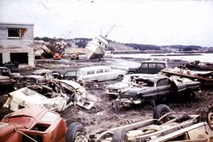 Một trong những trận động đất mạnh nhất từng xảy ra ở Alaska vào những năm 1960.