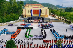 Khuôn viên Trường Đại học Luật Huế.
