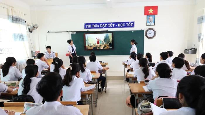 Học sinh tự thảo luận đưa ra quy tắc "Trường học không phán xét".