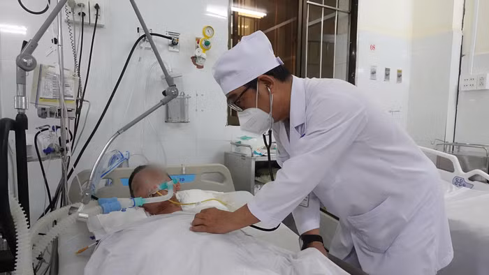 Một trường hợp đang nằm điều trị tại bệnh viện.