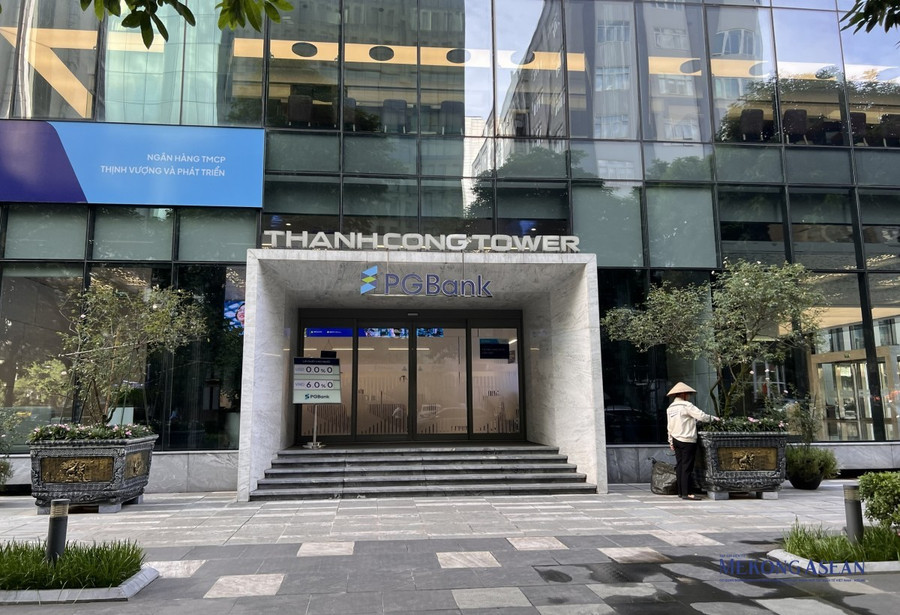 Chi nhánh PGBank Cầu Giấy tại Thành Công Tower (Ảnh: Minh Phong)