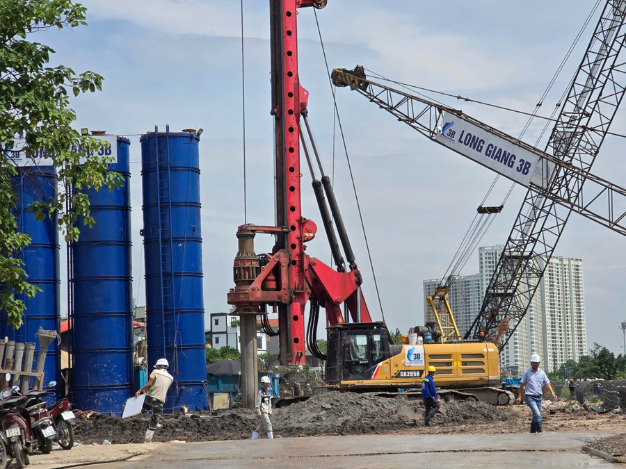 Khu vực dự án đang thi công phần móng (Ảnh ghi nhận tại thời điểm tháng 6/2025) k6.jpg