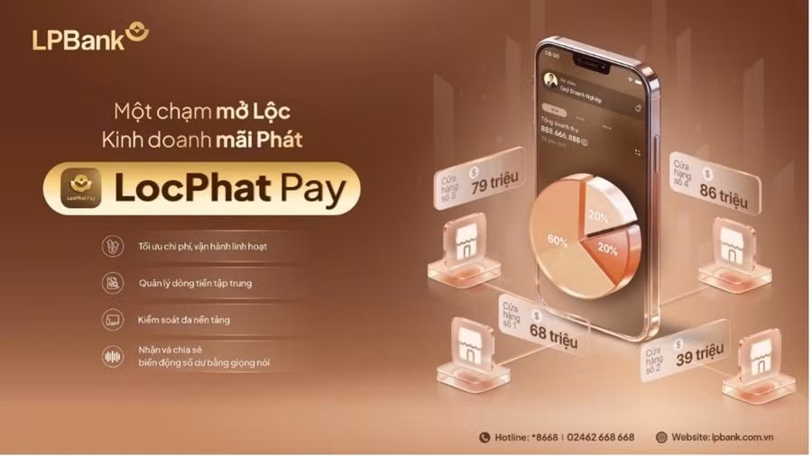 LocPhat Pay – nền tảng thanh toán và quản trị dòng tiền tập trung, cho phép doanh nghiệp định danh từng giao dịch qua mã QR riêng, đối soát tự động và theo dõi doanh thu theo thời gian thực.
