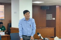 Thiếu tướng Nguyễn Thanh Hưởng, Phó Giám đốc Công an TPHCM tại họp báo. (Ảnh: Hà An).