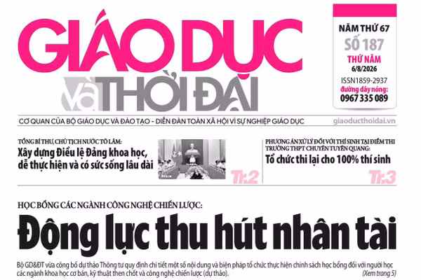 Tin tức báo in 6/8: Học bổng tạo lực hút nhân tài khoa học, công nghệ