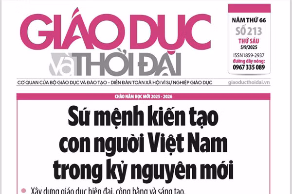 Tin tức báo in 5/9: Xây dựng giáo dục hiện đại, công bằng và sáng tạo