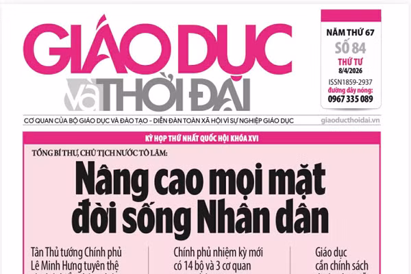 Tin tức báo in 7/4: Nhà giáo kỳ vọng những quyết sách mạnh mẽ cho giáo dục