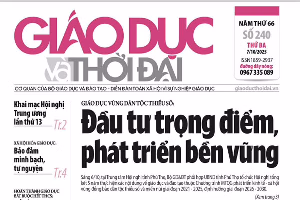 Tin tức báo in 7/10: Bảo đảm minh bạch, tự nguyện trong xã hội hóa giáo dục