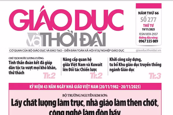 Tin tức báo in 19/11: Đồng bộ chính sách để giữ chân nhà giáo