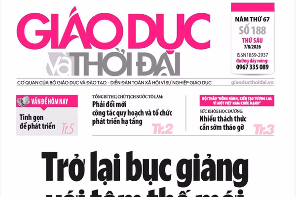 Tin tức báo in 7/8: Cán bộ quản lý trở lại bục giảng với tâm thế mới