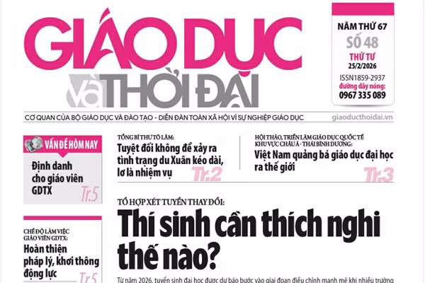 Tin tức báo in 25/2: Khơi thông động lực cho giáo viên GDTX