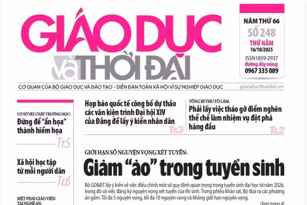 Tin tức báo in 16/10: Giảm 'ảo' trong tuyển sinh