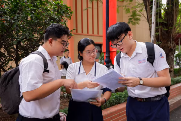 Thí sinh dự thi đánh giá năng lực năm 2026 do Đại học Quốc gia TPHCM tổ chức tại Trường Đại học Khoa học tự nhiên.