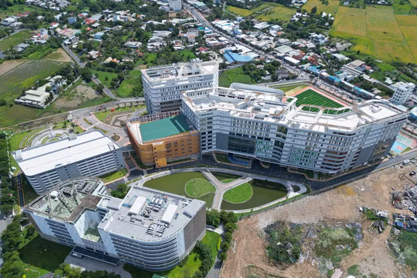 Cơ sở Xã Tân Nhựt, TPHCM của Trường Đại học Y khoa Phạm Ngọc Thạch. Ảnh: PNT