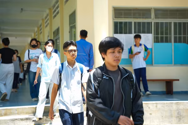 Thí sinh dự thi đánh giá năng lực năm 2026 do Đại học Quốc gia TPHCM tổ chức tại Trường Đại học Nha Trang.