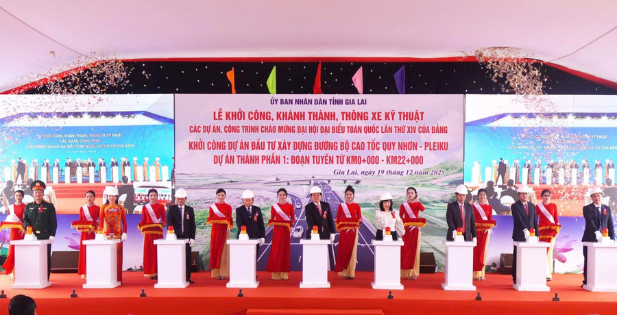Lễ khởi công Dự án Đầu tư xây dựng đường bộ cao tốc Quy Nhơn – Pleiku.