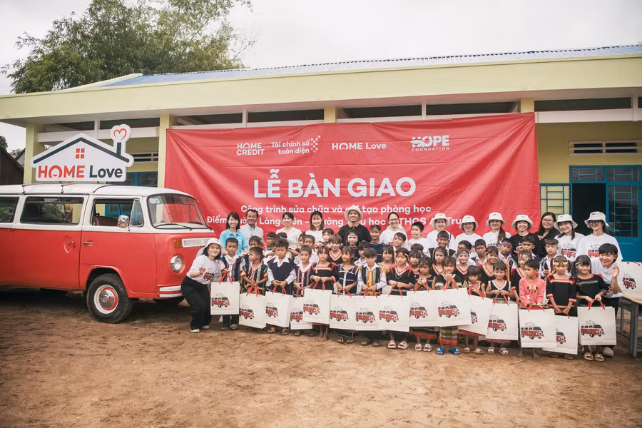 Điểm trường làng Biên, Trường Tiểu học và THCS An Trung khoác "áo mới" trong năm học 2024-2025.