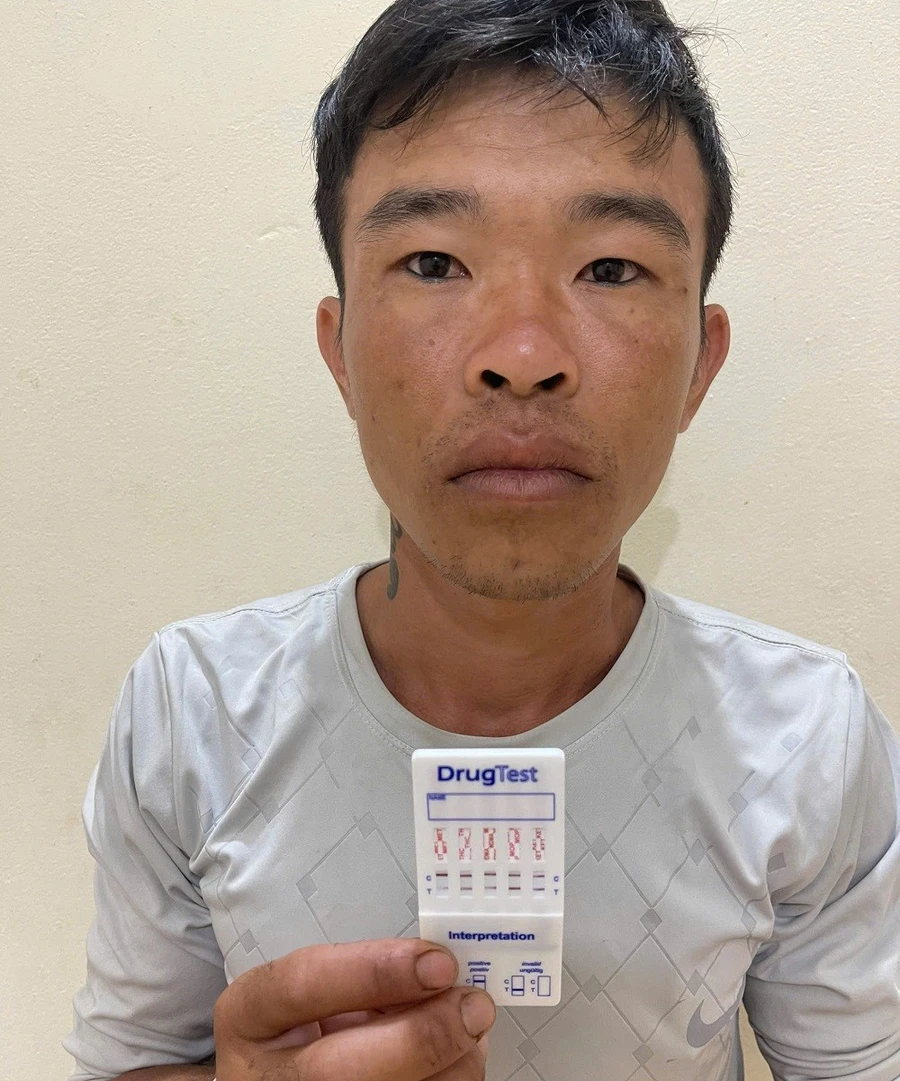 Huỳnh Thanh Phúc tại cơ quan Công an. 