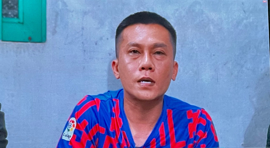 Nghi phạm Phạm Anh Tài bị bắt giữ.