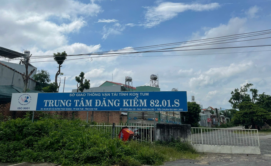 Trung tâm đăng kiểm 82.01.S nơi ông Nguyễn Xuân Đảm công tác. 