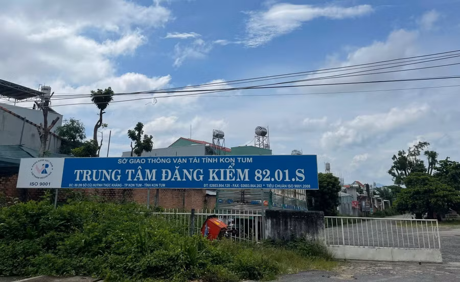 Trung tâm đăng kiểm 82.01.S nơi ông Nguyễn Xuân Đảm công tác. 