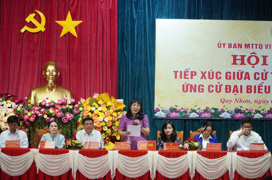 Hội nghị tiếp xúc giữa cử tri và các ứng cử viên đại biểu Quốc hội khóa XVI, nhiệm kỳ 2026 - 2031, đơn vị bầu cử số 1.