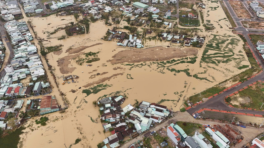 Mưa lớn khiến nhiều khu vực trên địa bàn tỉnh Gia Lai ngập sâu.