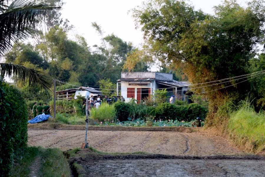 Ngôi nhà nơi xảy ra vụ việc.