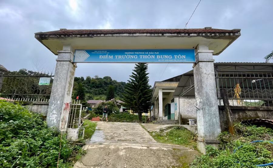Trường tiểu học và THCS xã Đăk Plô mong muốn được xây mới, sửa chữa cơ sở vật chất để chuẩn bị cho việc thành lập Trường Phổ thông Dân tộc Nội trú xã Đăk Plô. Ảnh: Dung Nguyễn.