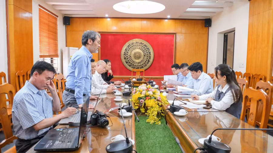 Đoàn công tác các cơ quan báo chí trung ương làm việc tại Sở Nông nghiệp và Môi trường tỉnh Thái Nguyên.