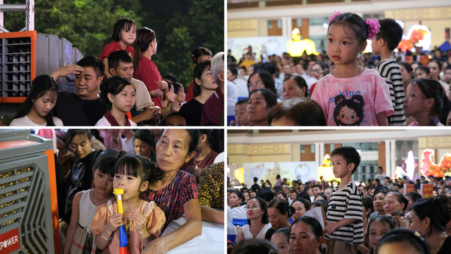 Đông đảo học sinh, trẻ em theo dõi chương trình. hoc-sinh.jpg