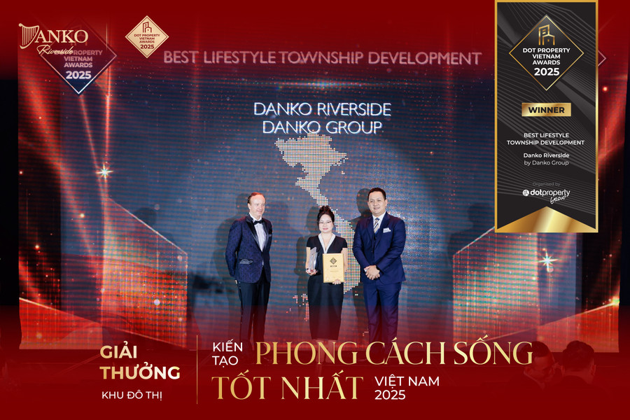 Danko Riverside được vinh danh với giải thưởng Khu đô thị kiến tạo phong cách sống tốt nhất Việt Nam 2025. anh-giai-thuong-property-07.jpg