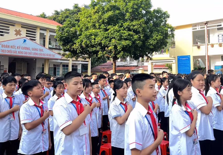 Một hoạt động ngoại khóa của trường THCS Tam Thanh (phường Tam Thanh, tỉnh Lạng Sơn).